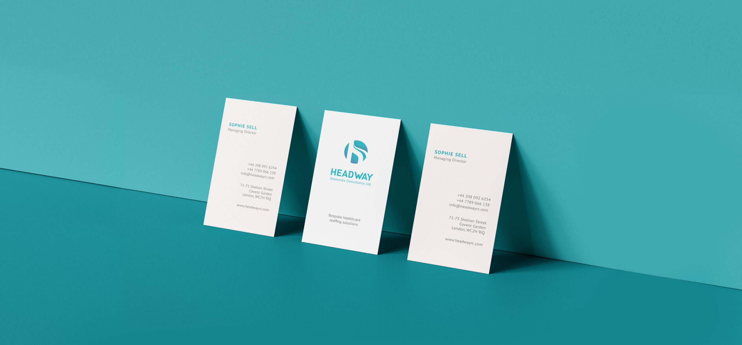 Triple Business Card Mockup by Anthony Boyd Graphics